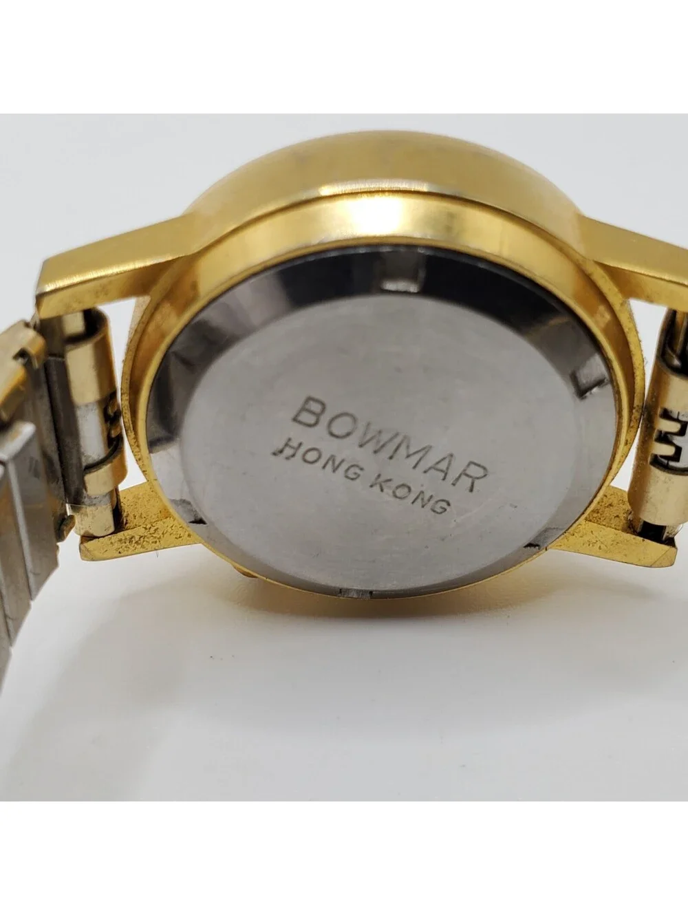 Vintage Bowmar Red Led Womens Watch 25mm Gold Tone For Parts Or Repair